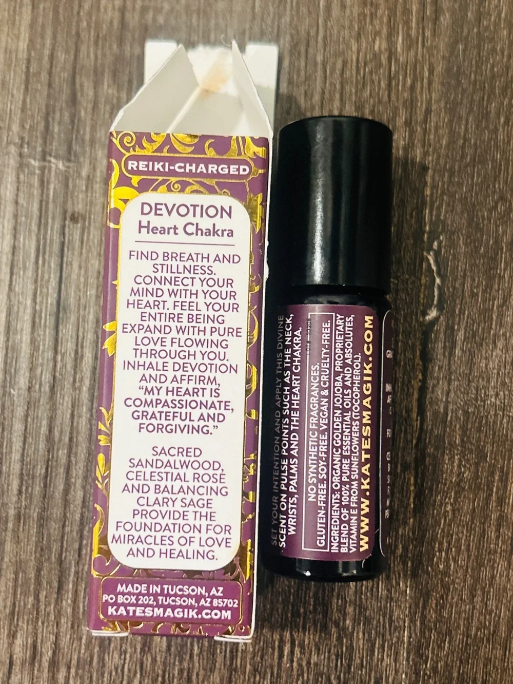 Kate's Magik Divine Scents Devotion 10ml Roll-On NIB